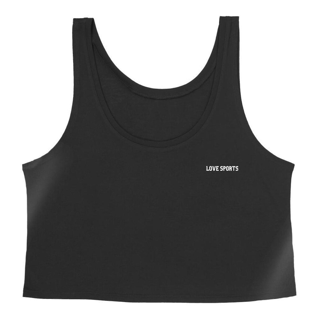 Cropped Feminino Regata Good Look Fitness Academia Estampada Love Sports