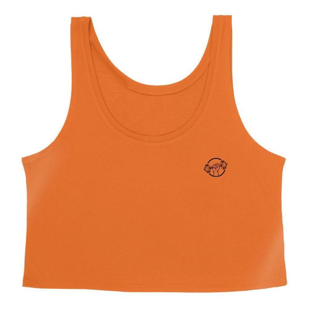 Cropped Feminino Regata Good Look Fitness Academia Estampada Peso Mão