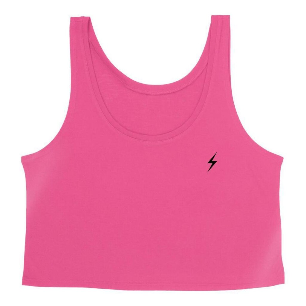 Cropped Feminino Regata Good Look Fitness Academia Estampada Raio
