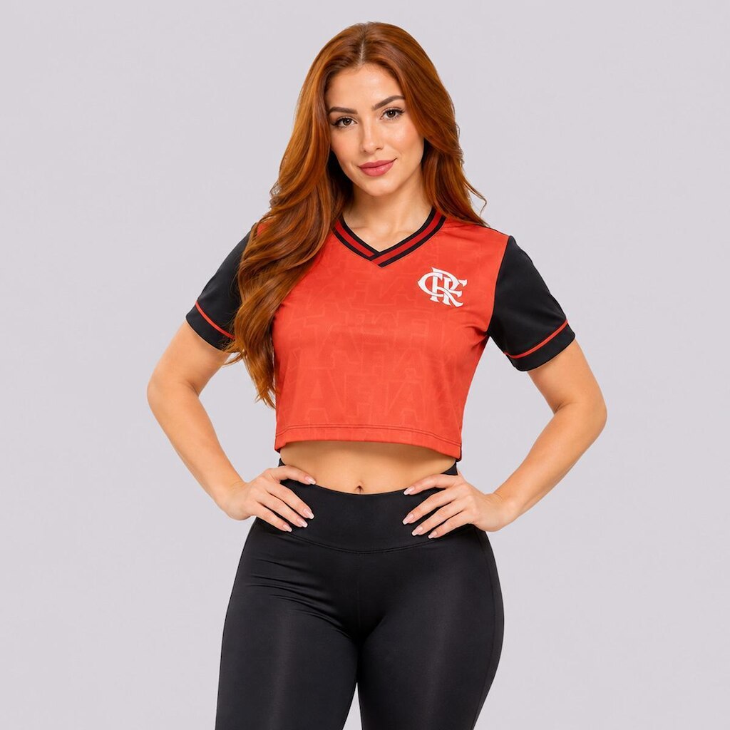 Cropped Flamengo Victory Feminino Vermelho