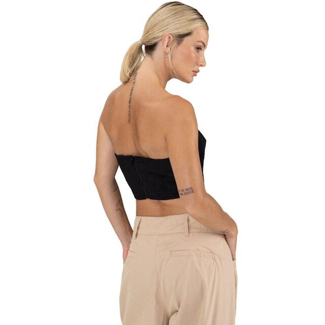 Cropped Labellamafia Elementary Preto Feminino