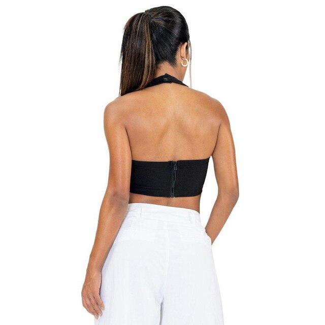 Cropped Labellamafia Elementary Preto Feminino