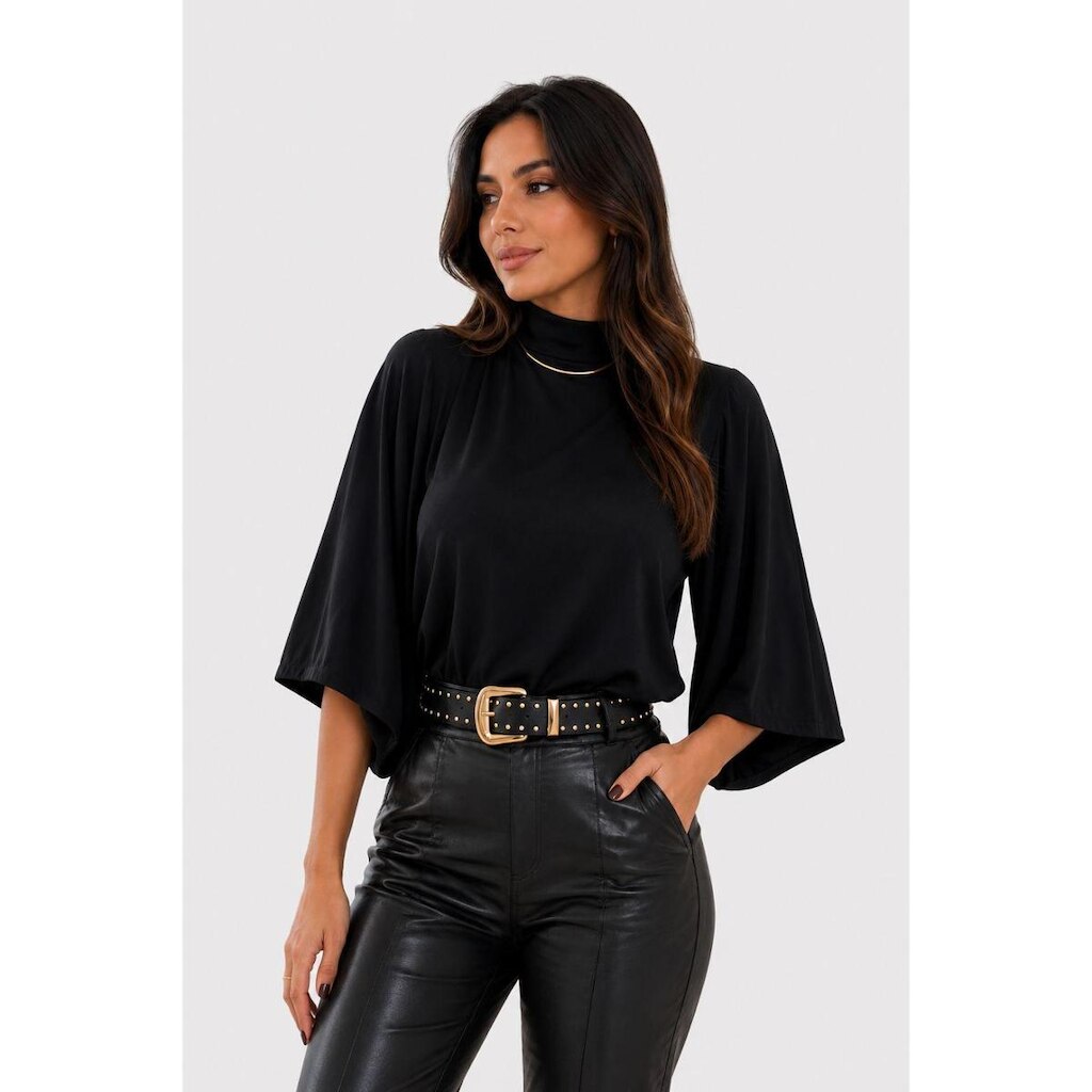 Cropped Oversized D Bell Outlet Fashion Com Gola Preto