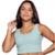 Cropped Regata Canelado Serra e Mar Modas Sem Mangas Blogueira Moda Casual - Verde