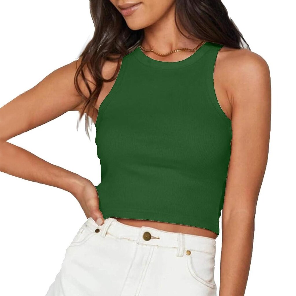 Cropped Regata Feminina Blusa Leve Para Verão