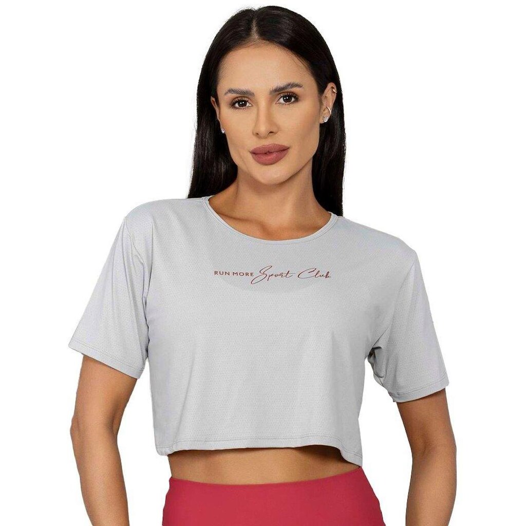 Cropped Run More Sport Club Feminino