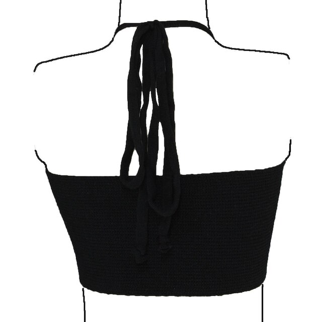 Cropped Top Faixa Blusa Feminina - Katlen Tricot
