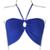 Cropped Top Faixa Blusa Feminina - Katlen Tricot - Azul Royal