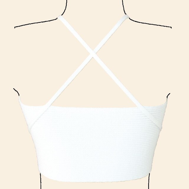 Cropped Top Faixa Blusa Feminina - Katlen Tricot