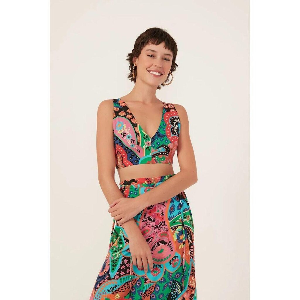 Cropped Top Sem Bojo De Alças Larga Dress To