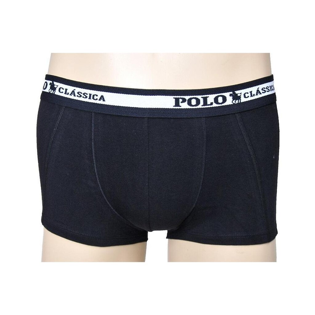 Cueca Boxer Algodão Curta Lisa BY Polo Classica