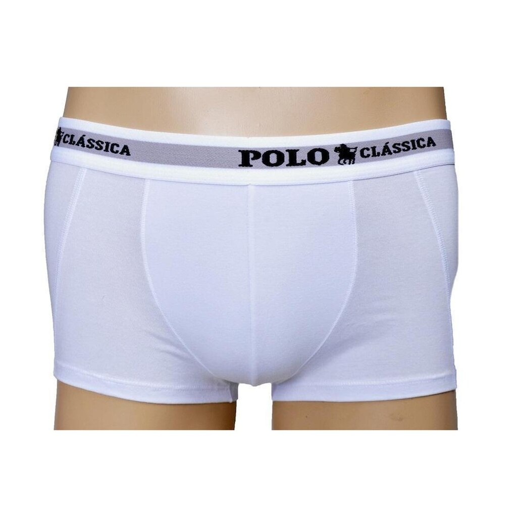 Cueca Boxer Algodão Curta Lisa BY Polo Classica