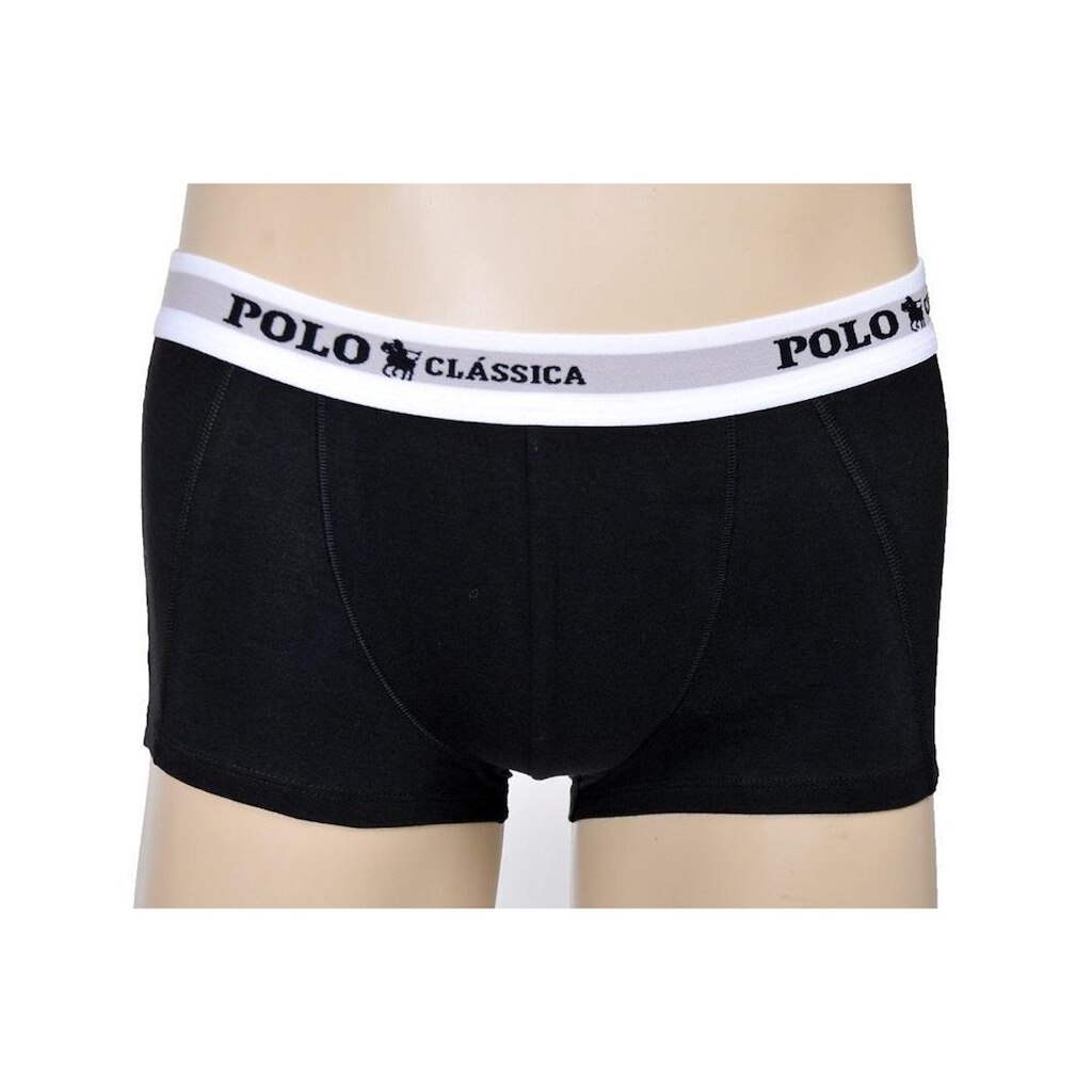 Cueca Boxer Algodão Curta Lisa BY Polo Classica