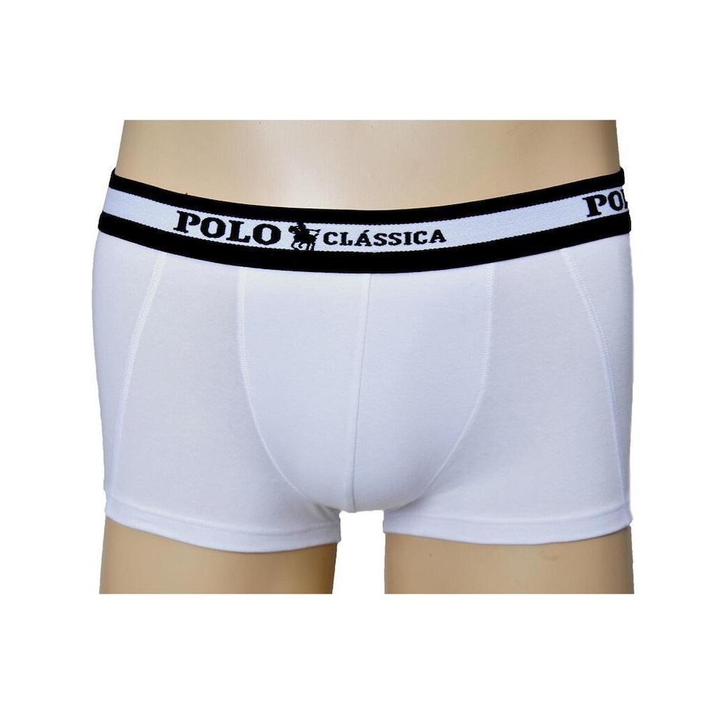 Cueca Boxer Algodão Curta Lisa BY Polo Classica