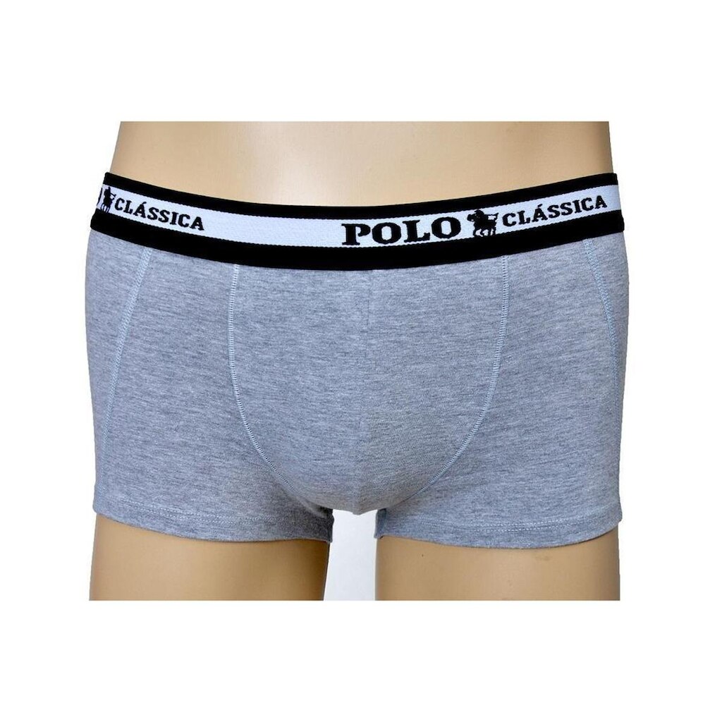 Cueca Boxer Algodão Curta Lisa BY Polo Classica