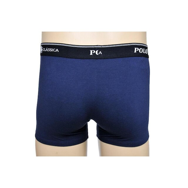 Cueca Boxer Algodão Longa Lisa BY Polo Classica