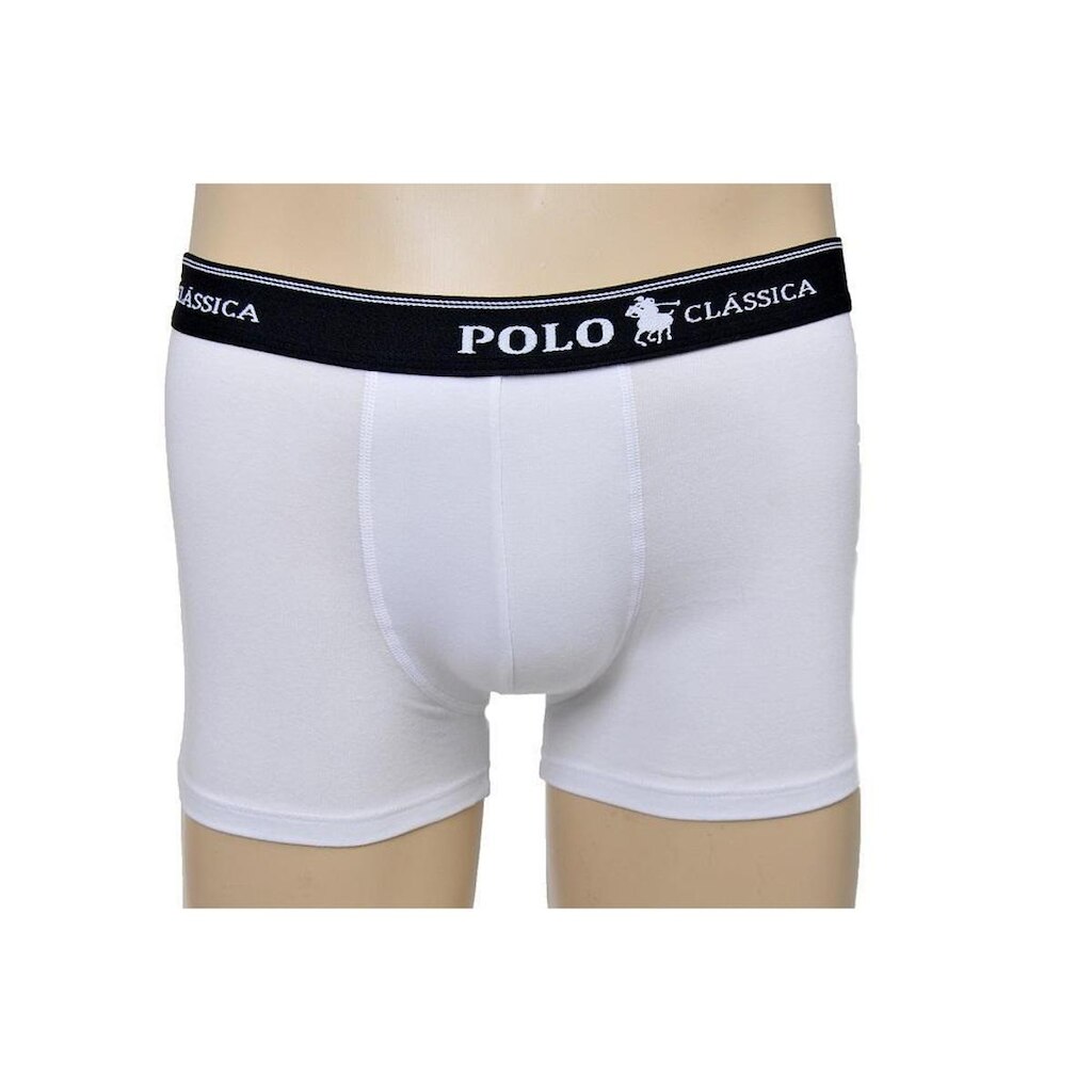 Cueca Boxer Algodão Longa Lisa BY Polo Classica
