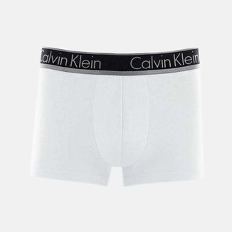 Cueca Boxer Calvin Klein Trunk Modal Branco/prata