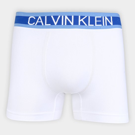 Cueca Boxer Calvin Klein Trunk Seamless Hazard Mescla - Branco