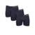Cueca Boxer Comfort Rip Curl Kit com 3 Black - Preto