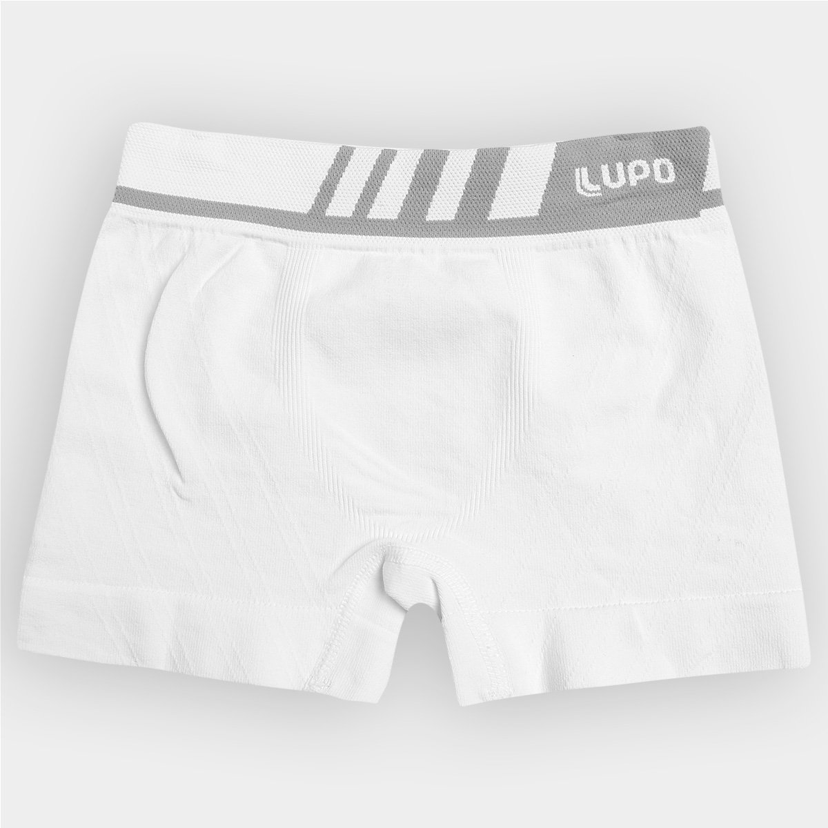 Cueca Boxer Infantil Lupo Sem Costura - Branco Menor preço em Cueca Boxer Infantil Lupo Sem Costura - Branco