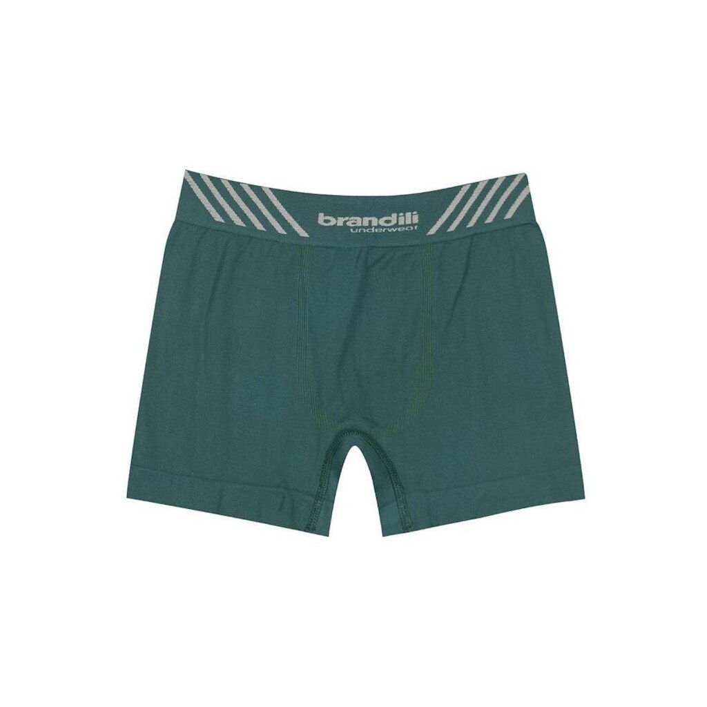 Cueca boxer infantil menino em poliamida Brandili Verde