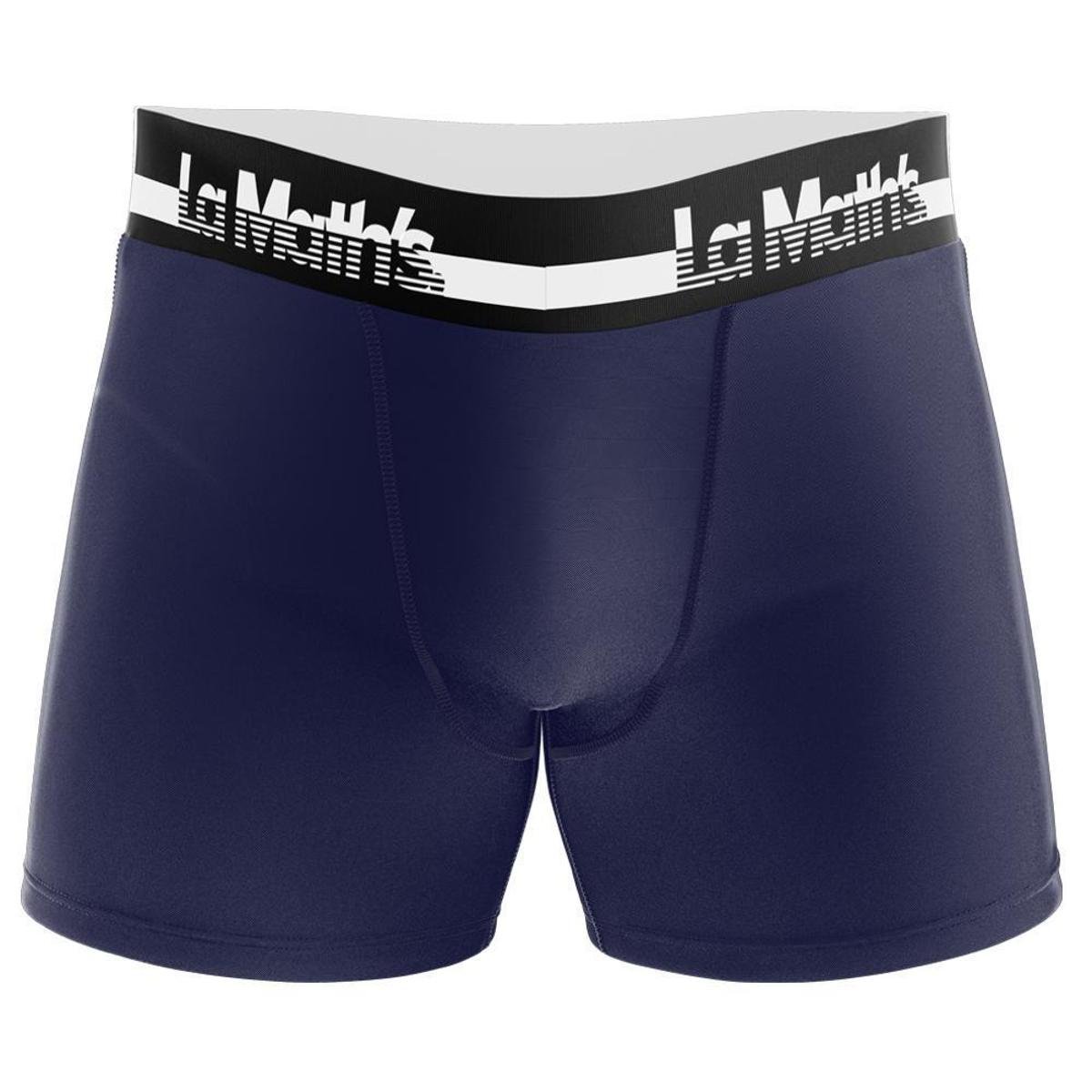 Cueca Boxer La Maths Lisa Microfibra Masculina - Marinho Menor preço em Cueca Boxer La Maths Lisa Microfibra Masculina - Marinho
