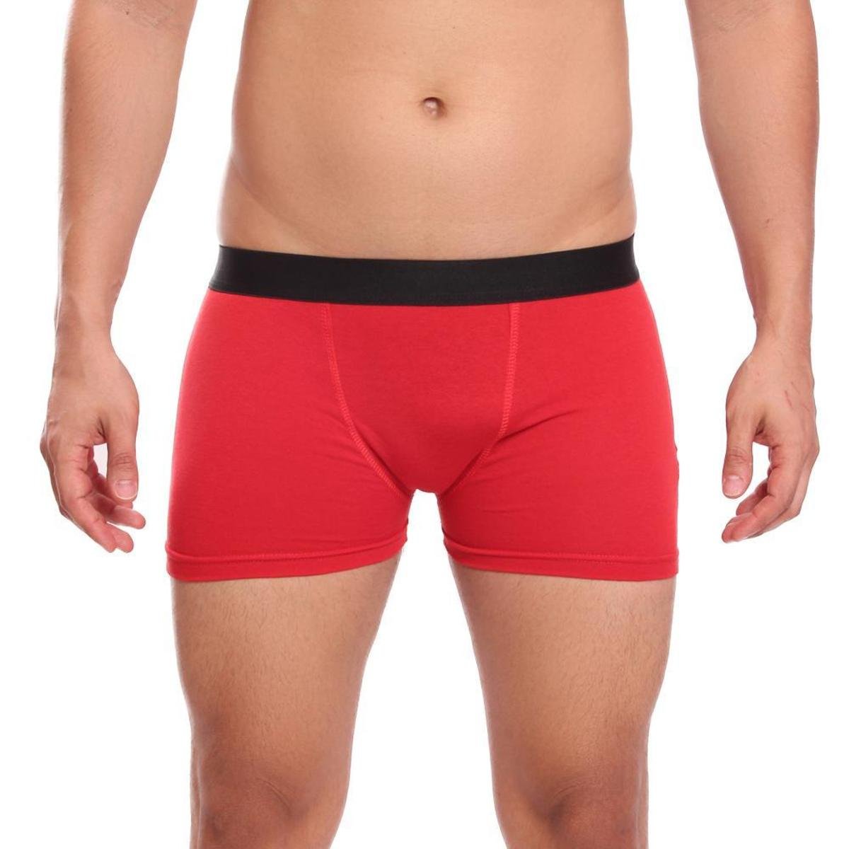 Cueca Boxer Lisa Cotton Algodão Box Premium Menor preço em Cueca Boxer Lisa Cotton Algodão Box Premium