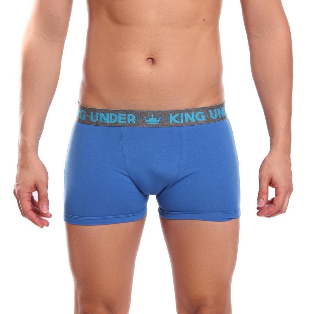 Cueca Boxer Lisa Cotton Algodão Box Underwear Premium - Azul Royal é ruim? Cueca Boxer Lisa Cotton Algodão Box Underwear Premium - Azul Royal é boa?