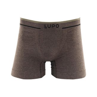 CUECA BOXER LUPO FIO TEXTURIZADO A AR MARROM - MASCULINO