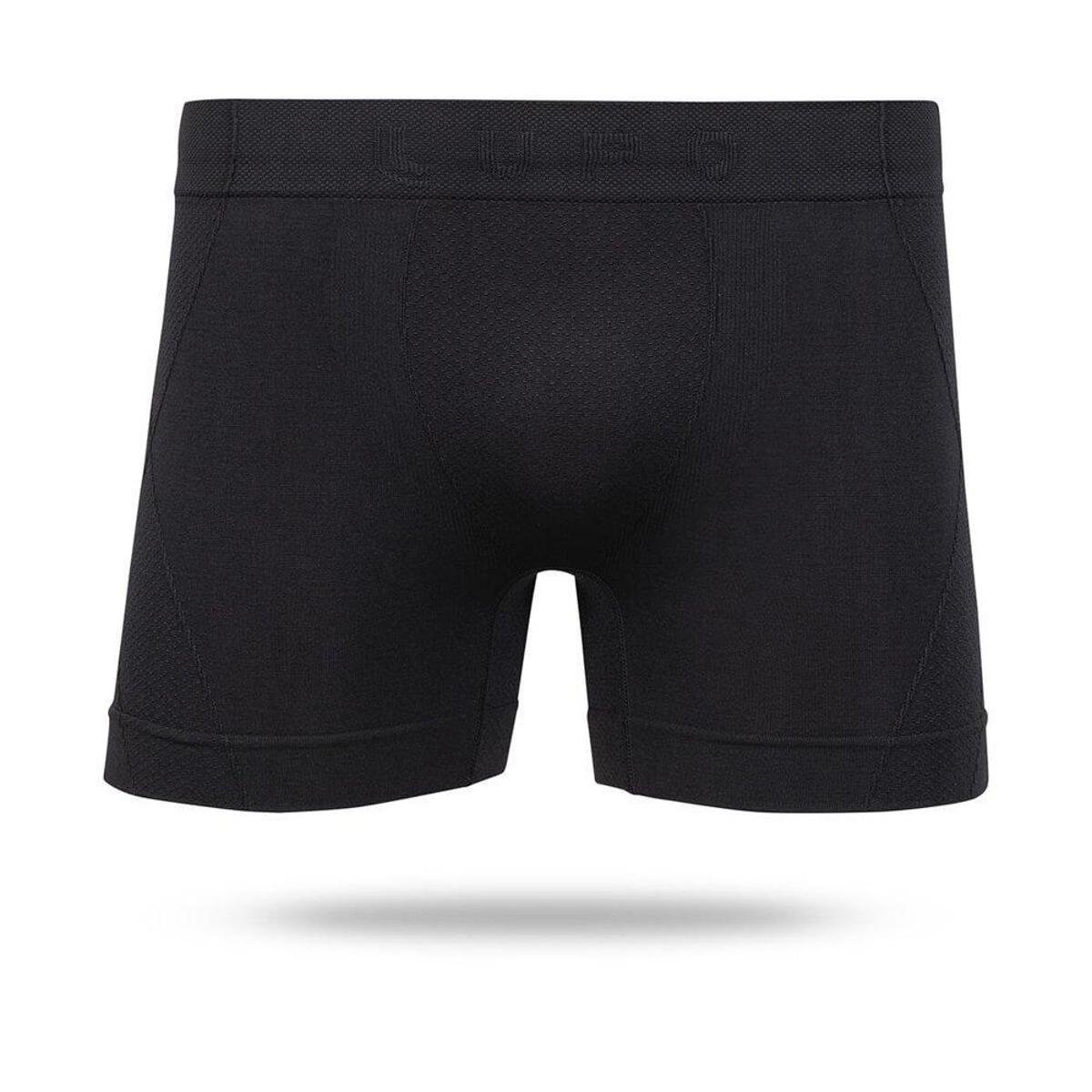 Cueca Boxer Lupo Poliamida New Lines Sem Costura Preta - Preto Menor preço em Cueca Boxer Lupo Poliamida New Lines Sem Costura Preta - Preto
