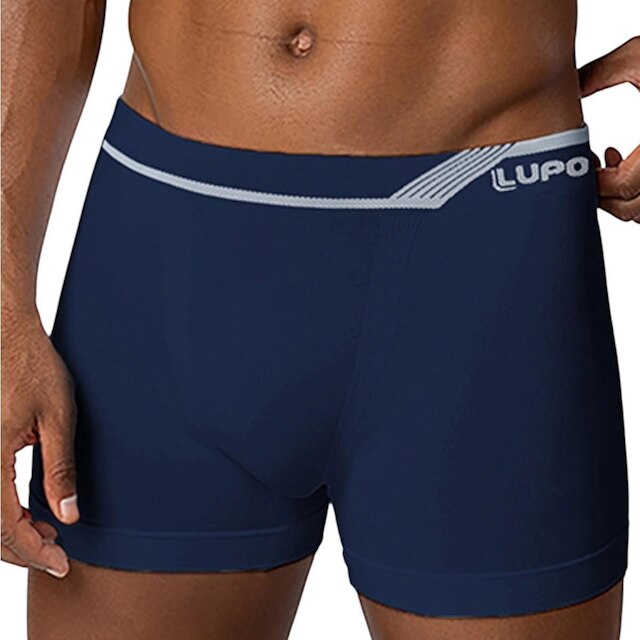 Cueca Boxer Masculina Adulto Dia a Dia Básica Anatômica Confortável sem Costura Lupo 00436-005