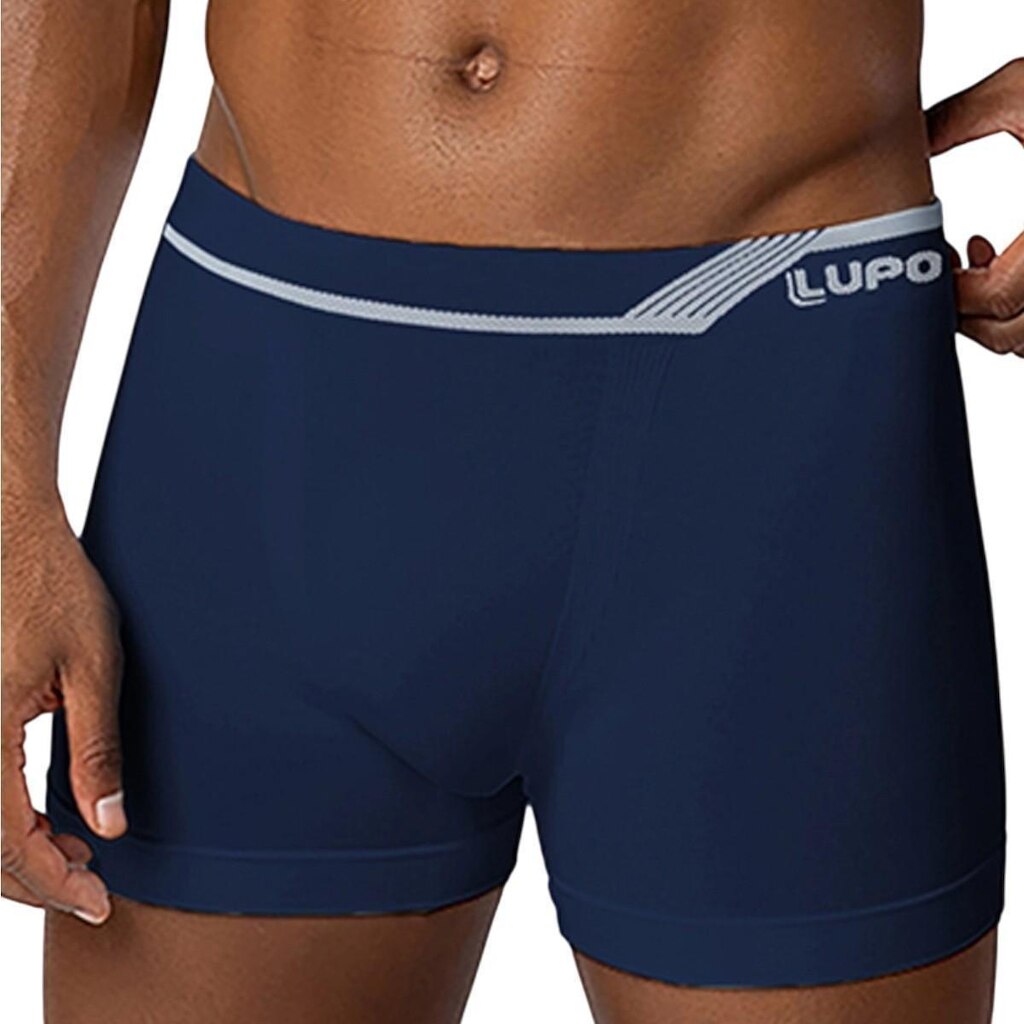 Cueca Boxer Masculina Adulto Dia a Dia Básica Anatômica Confortável sem Costura Lupo 00436-005