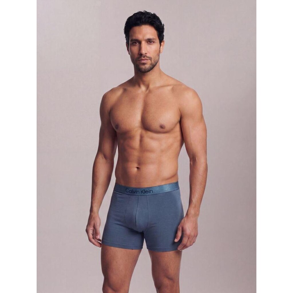 Cueca Boxer Pima Cotton Calvin Klein Underwear - Indigo