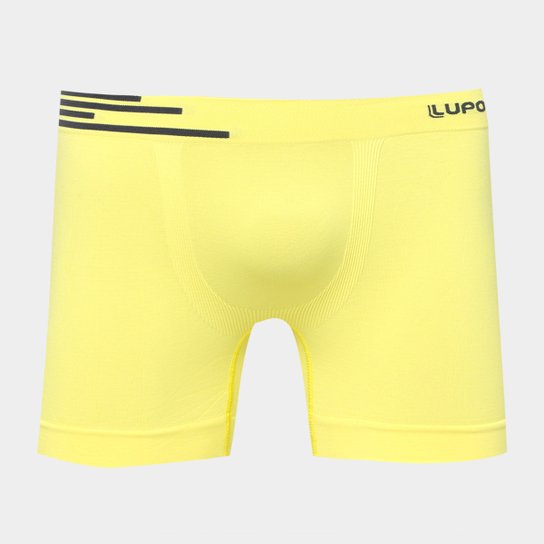 Cueca Boxer Sem Costura Lupo Masculina - Amarelo