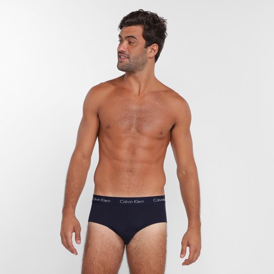 Cueca Calvin Klein Slip - Azul