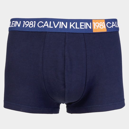 Cueca Calvin Klein Trunk Cotton 1981 - Marinho