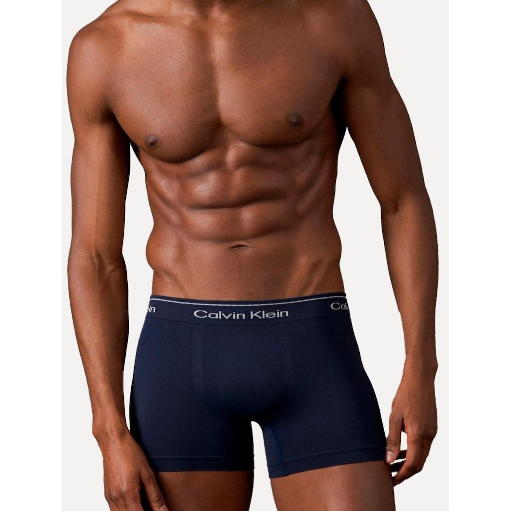 Cueca Calvin Klein Trunk Modern Cotton Seamless Eco Azul Marinho