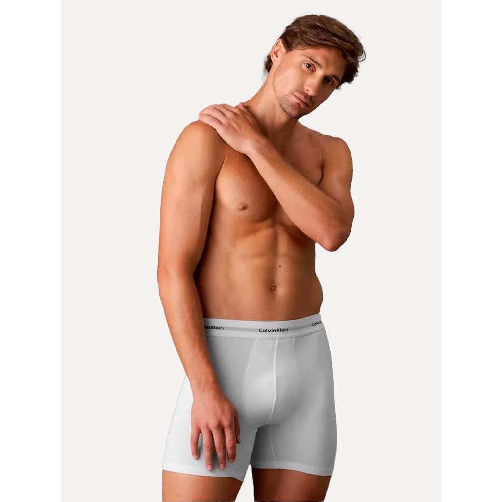 Cueca Calvin Klein Underwear Trunk Modal Logo Branca 1UN