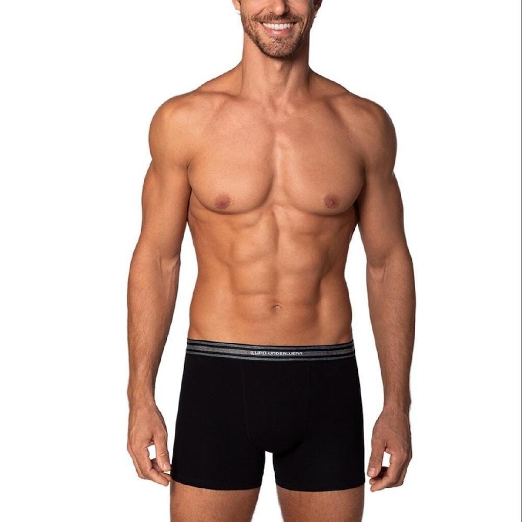Cueca Lupo Boxer Algodão Com Elastano - 00523-003 - Preto