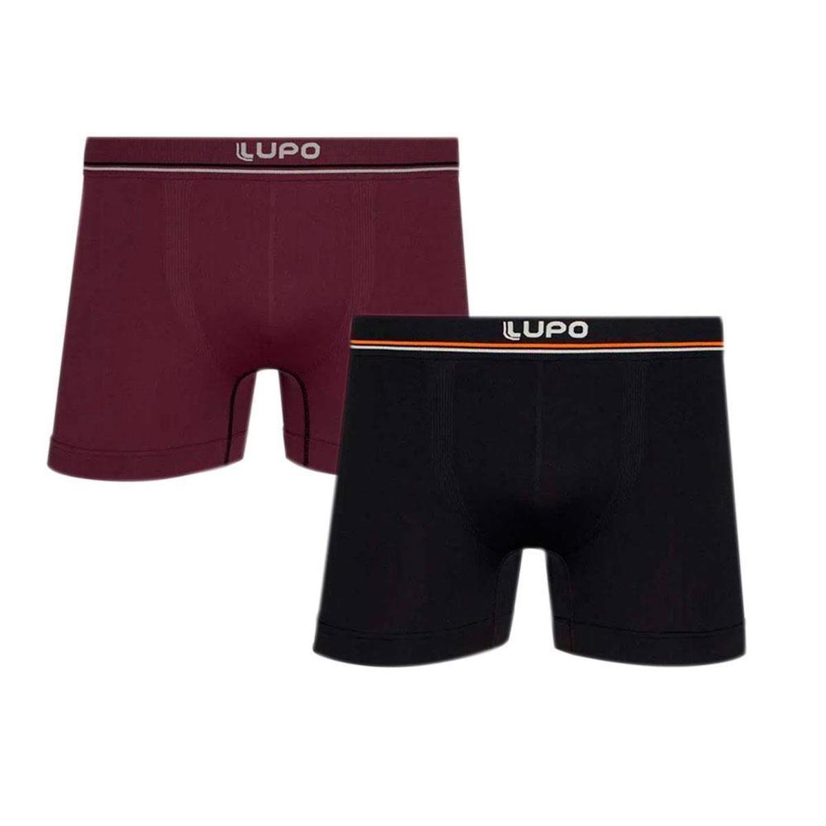 Cueca Lupo Boxer Kit c/2 00436 Menor preço em Cueca Lupo Boxer Kit c/2 00436