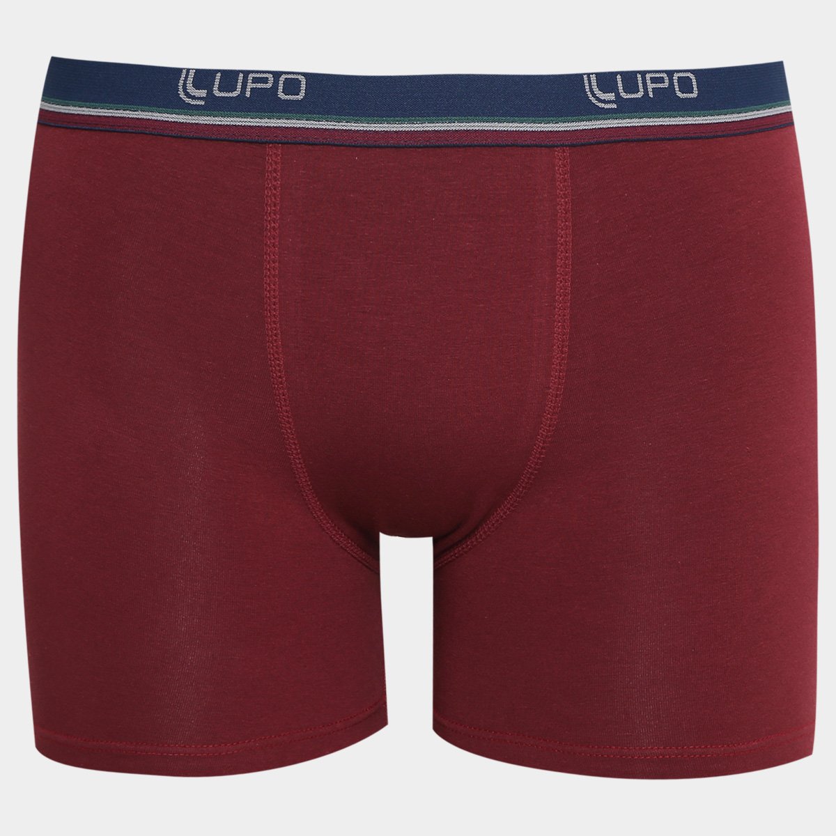 Cueca Lupo Boxer Logo - Vinho Menor preço em Cueca Lupo Boxer Logo - Vinho