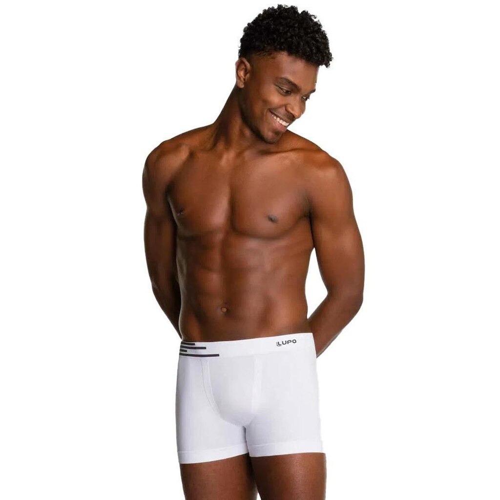 Cueca Lupo Boxer Microfibra Sem Costura Adulto Masculina