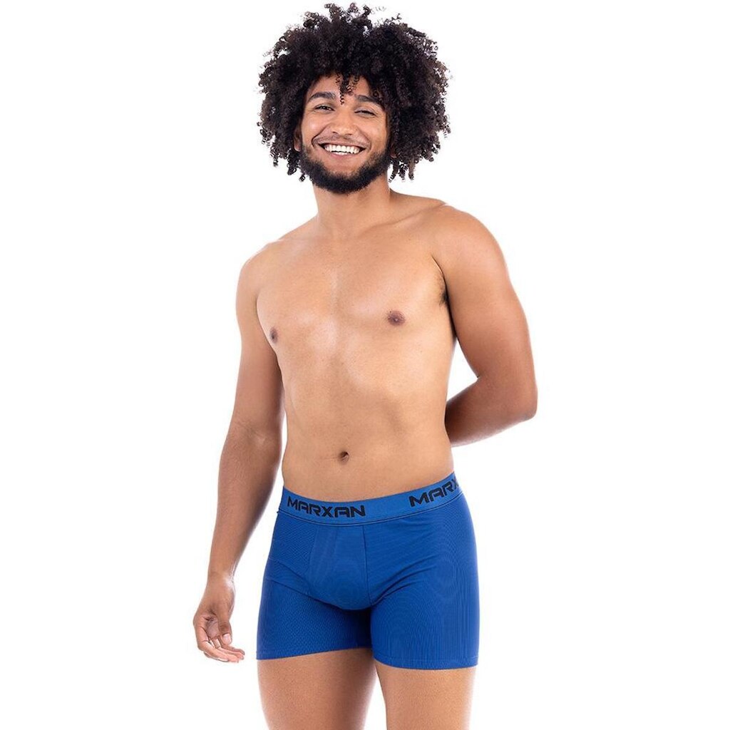 Cueca Marxan Boxer Listrada Microfibra