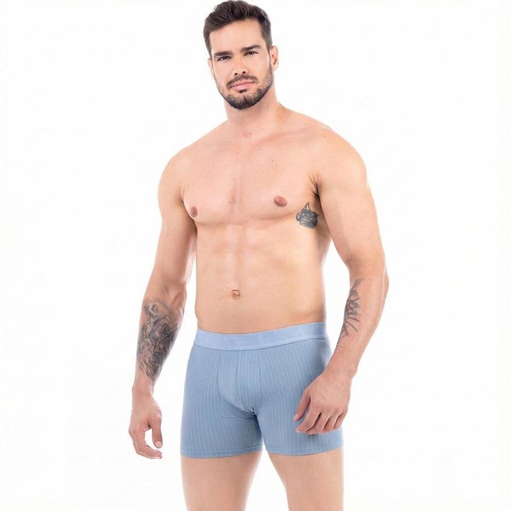 Cueca Marxan Boxer Listrada Microfibra