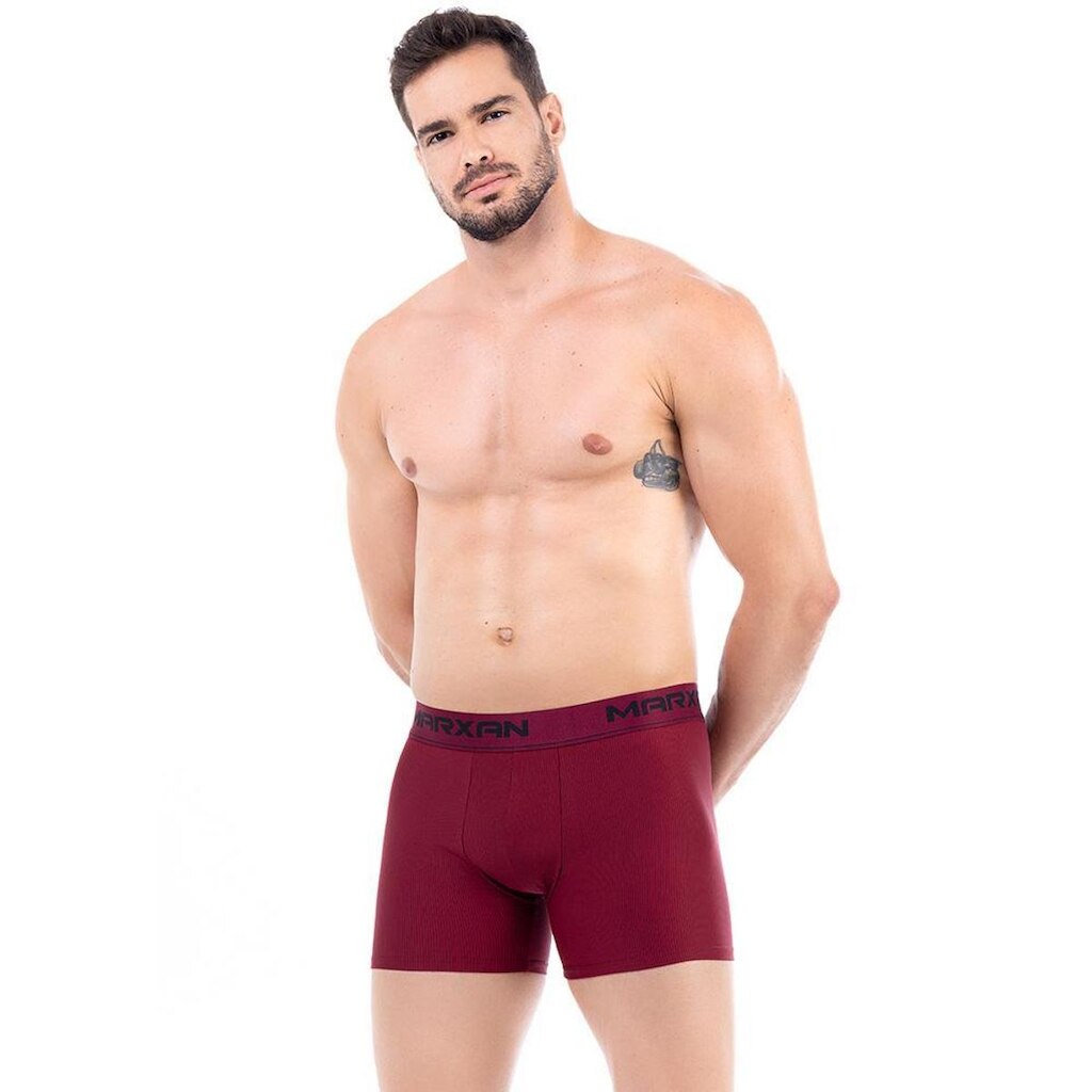 Cueca Marxan Boxer Listrada Microfibra