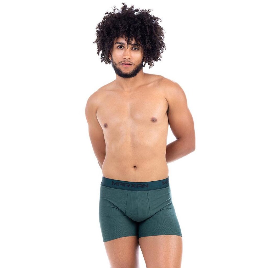Cueca Marxan Boxer Listrada Microfibra