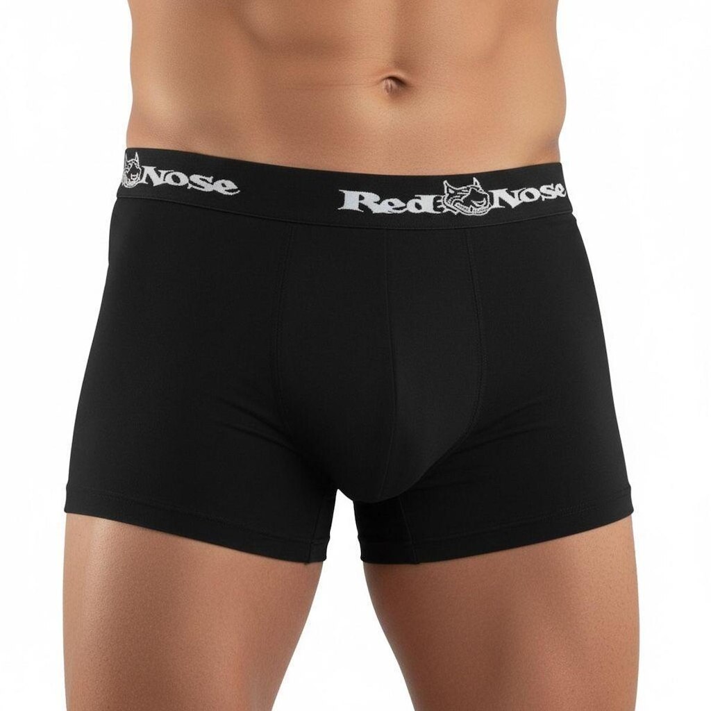 Cueca Masculina Boxer Cotton Box Algodão Red Nose Plus Size