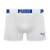 Cueca Puma Boxer Sem Costura Masculina - Branco+Azul