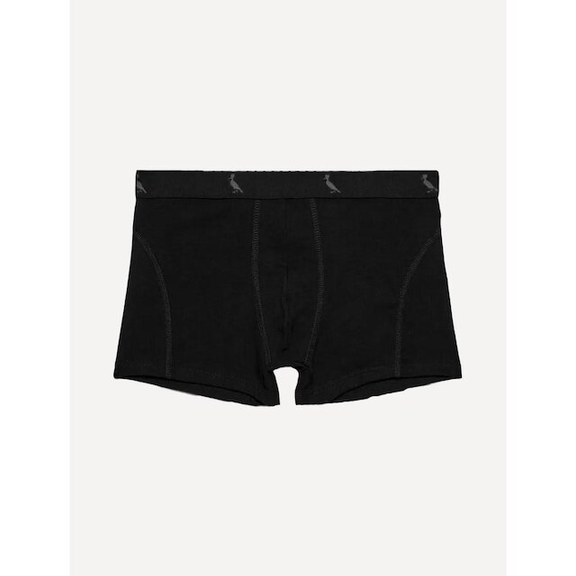 Cueca Reserva Masculina Boxer Monocromatico Cotton Preta Pack 3UN